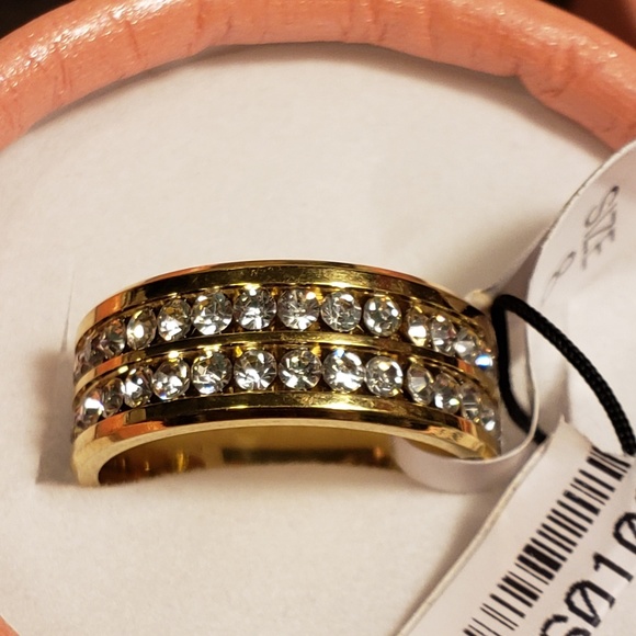 Buy 2~50% Off!!! Unisex Size 8 Double row CZ Infinity band - Picture 4 of 7